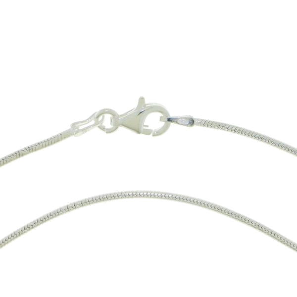 Zilveren slangen ketting dikte 1,2 mm, gefacetteerd - 925 zilver - 1,2 mm