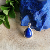 Zilveren hanger met Lapis Lazuli edelsteen