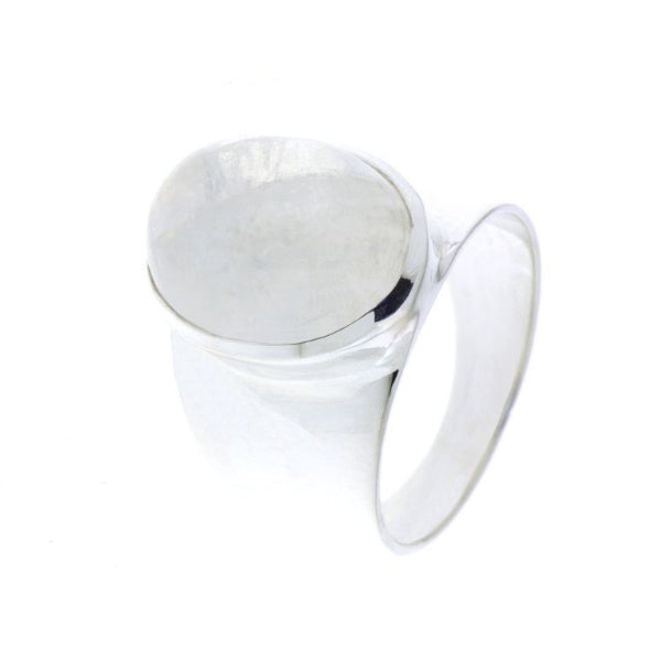 Zilveren ring met edelsteen - 925 zilver - 14 x 10 mm