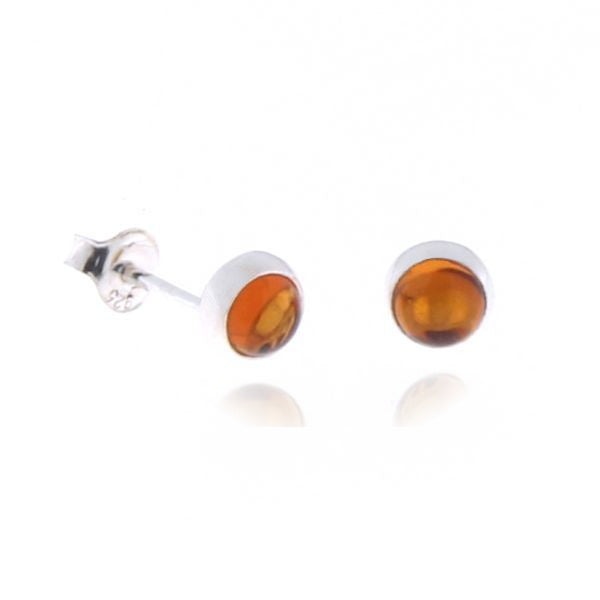 Zilveren oorknopjes met edelsteen - 925 zilver - 5 mm