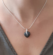 Zilveren hanger met Labradoriet edelsteen