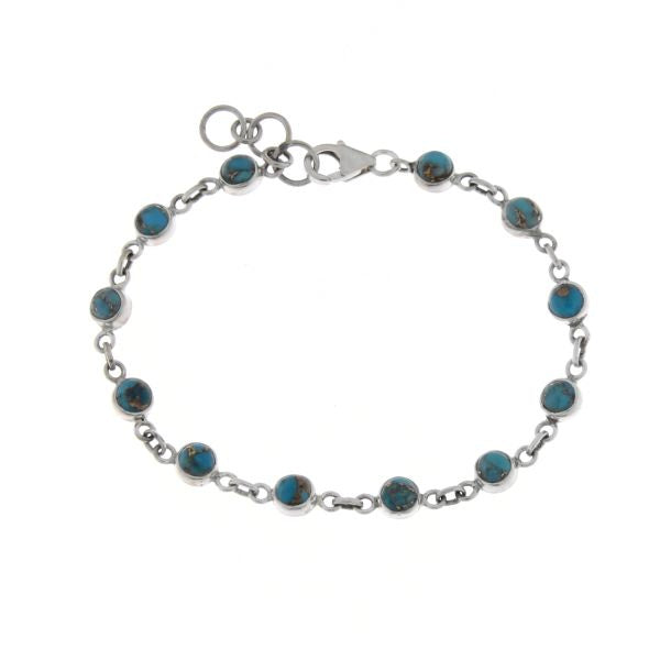 Zilveren armband met Turquoois edelstenen – Silver Gems