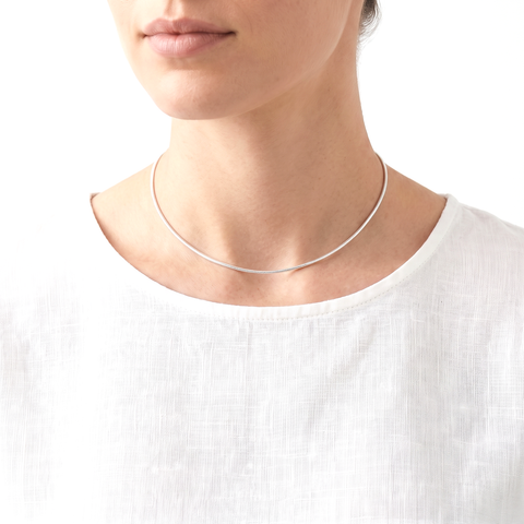 Zilveren slangen ketting dikte 1,2 mm, gefacetteerd - 925 zilver - 1,2 mm