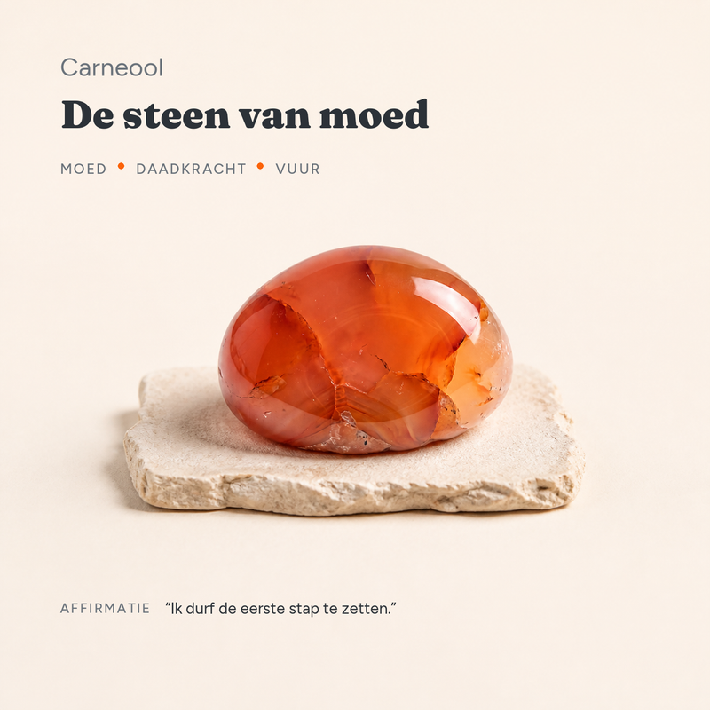 Carneool · de steen van moed · steen:carneool