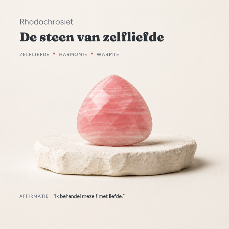 Rhodochrosiet · de steen van zelfliefde · steen:rhodochrosiet