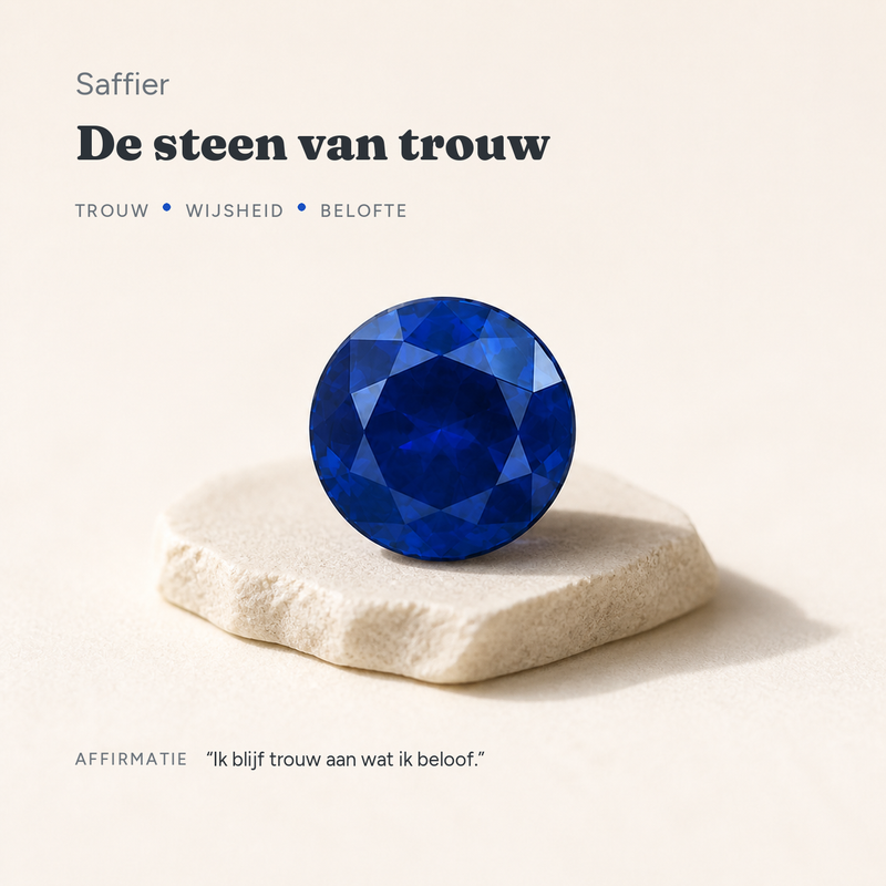 Saffier · de steen van trouw · steen:saffier