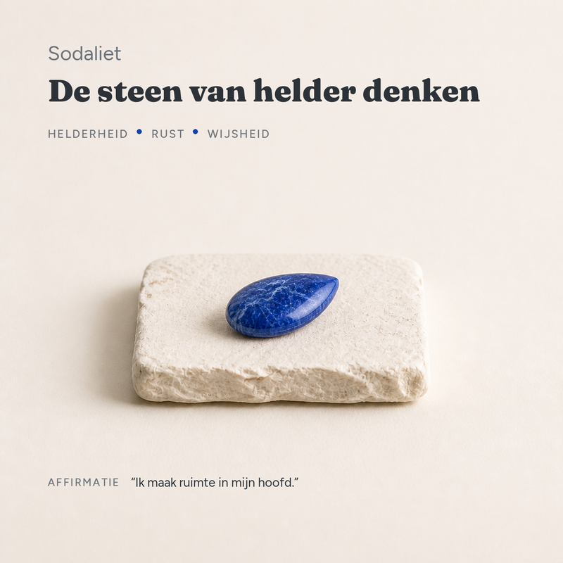 Sodaliet · de steen van helder denken · steen:sodaliet