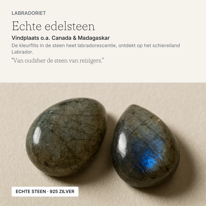 Over Labradoriet: herkomst en verhaal · steen:labradoriet