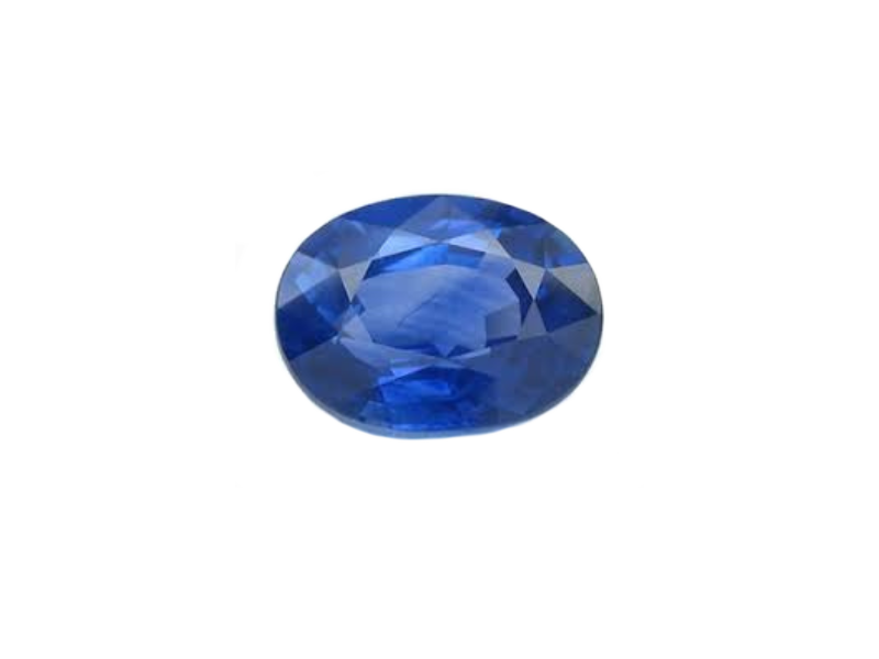 Blauwe saffier edelsteen, blue sapphire gemstone