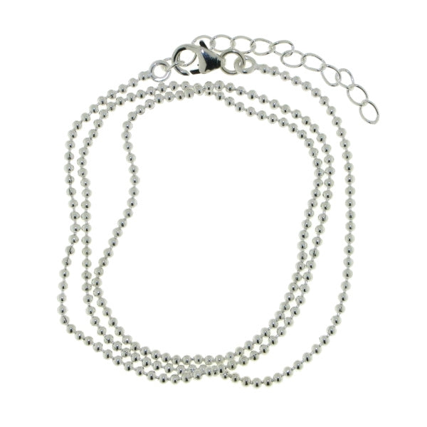 Zilveren balletjes ketting dikte 1,6 mm - 925 zilver - 1,6 mm