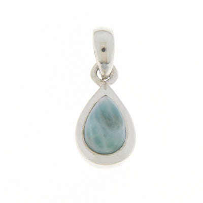 Zilveren hanger met Larimar edelsteen