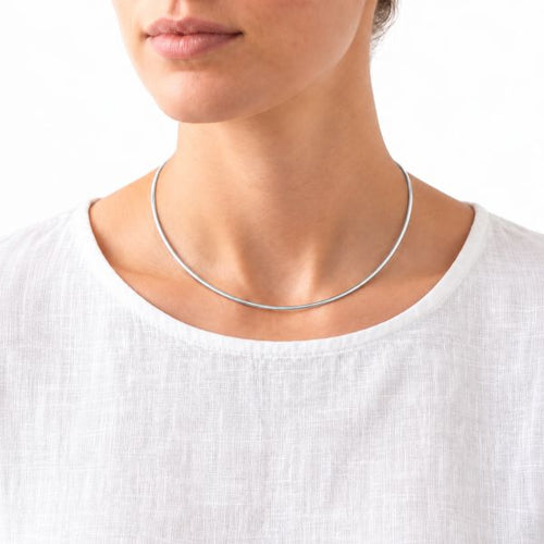 Zilveren omega collier dikte 2,2 mm - 925 zilver - 2,2 mm