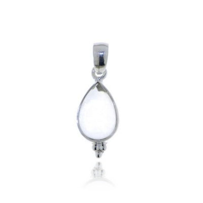 Zilveren hanger met Bergkristal edelsteen