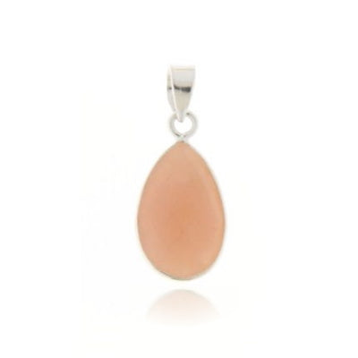 Zilveren hanger met Roze Andesopaal edelsteen