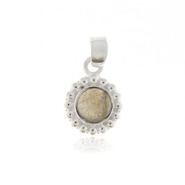 Zilveren hanger met Labradoriet edelsteen