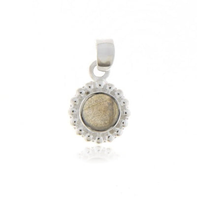 Zilveren hanger met Labradoriet edelsteen
