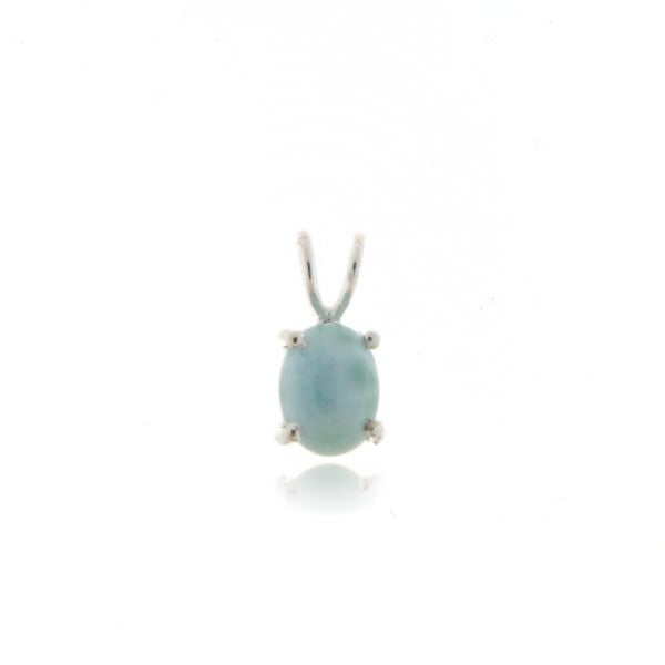 Zilveren hanger met Larimar edelsteen