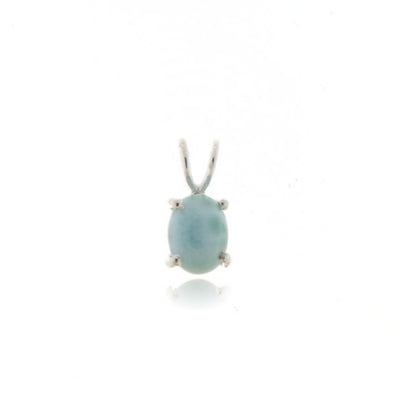 Zilveren hanger met Larimar edelsteen