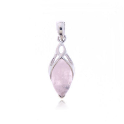 Triskel hanger met Rozenkwarts edelsteen