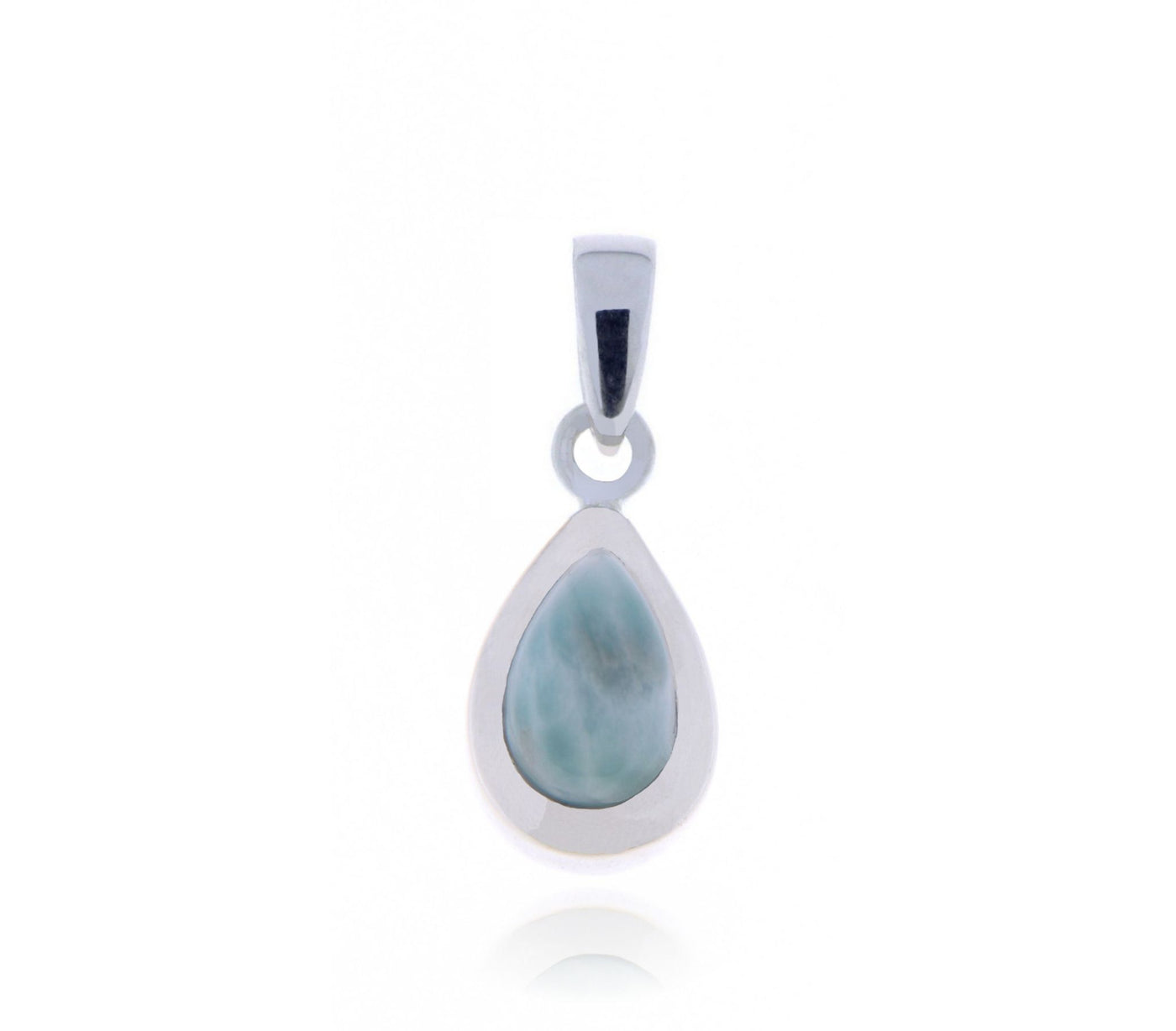 Zilveren hanger met Larimar edelsteen