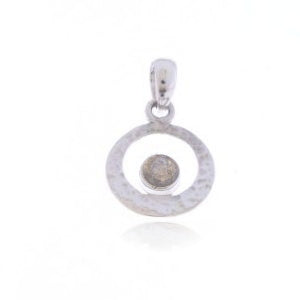 Zilveren hanger met Labradoriet edelsteen