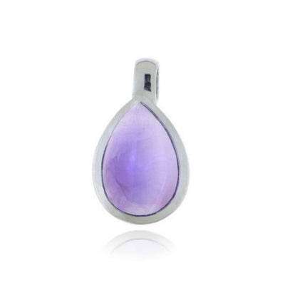 Zilveren hanger met Amethist edelsteen