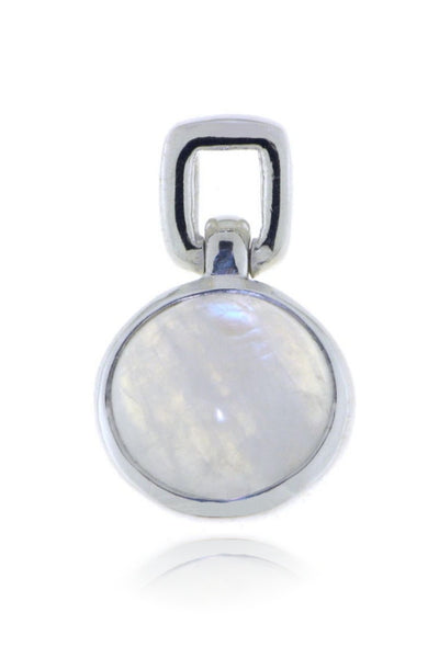 Zilveren hanger met Regenboog Maansteen edelsteen