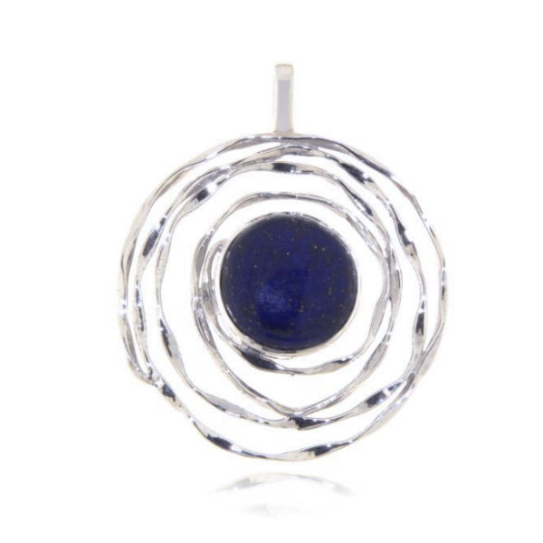 Zilveren hanger met Lapis Lazuli edelsteen