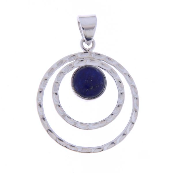 Zilveren hanger met Lapis Lazuli edelsteen