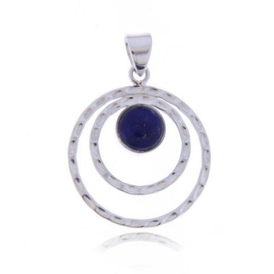 Zilveren hanger met Lapis Lazuli edelsteen