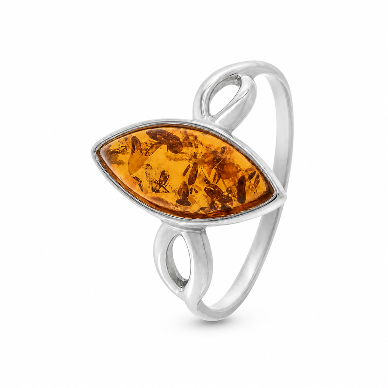 Zilveren ring met edelsteen - 925 zilver · None · detail · steen:None