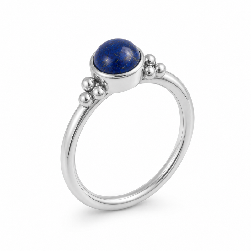 Zilveren ring met edelsteen - 925 zilver · None · detail · steen:None