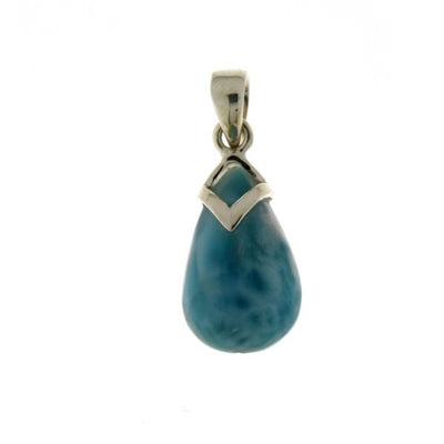 Zilveren hanger met Larimar edelsteen