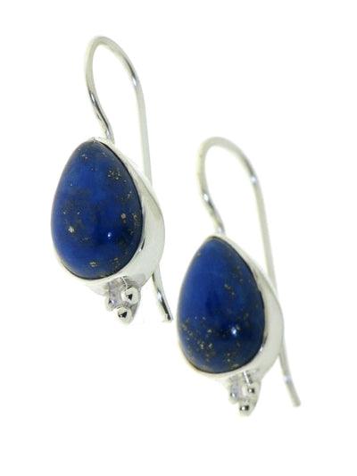 Zilveren oorhangers met Lapis Lazuli edelstenen