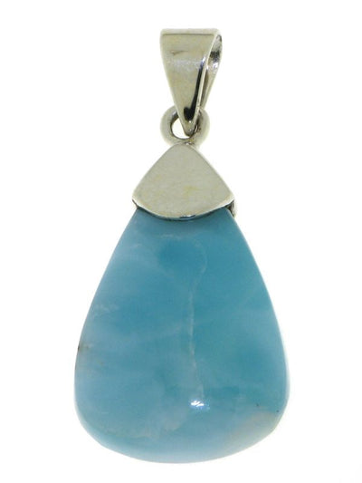 Zilveren hanger met Larimar edelsteen