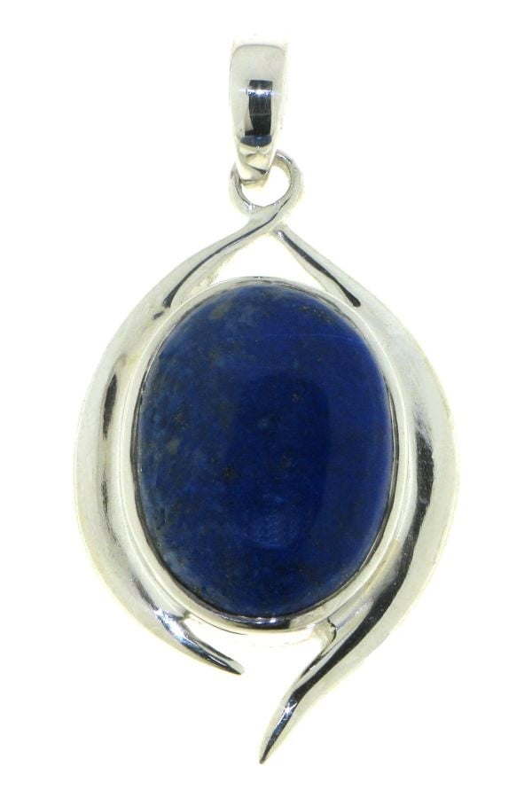 Zilveren hanger met Lapis Lazuli edelsteen