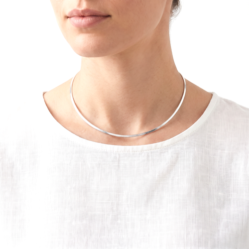 Zilveren omega collier dikte 2,2 mm - 925 zilver - 2,2 mm