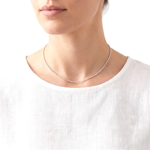 Zilveren balletjes ketting dikte 1,6 mm - 925 zilver - 1,6 mm