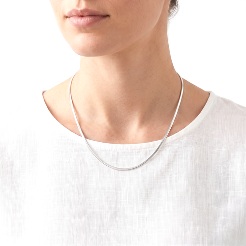 Zilveren omega collier dikte 1,5 mm - 925 zilver - 1,5 mm