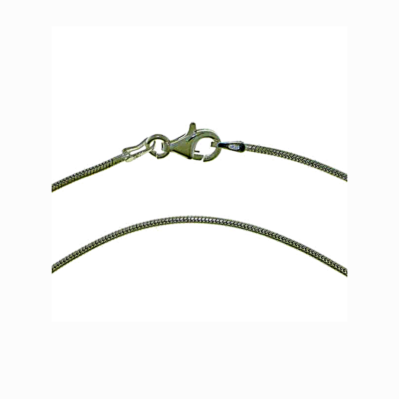 Zilveren slangen ketting dikte 1,2 mm · 925 zilver