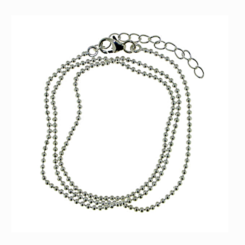Zilveren balletjes ketting dikte 1,6 mm · 925 zilver