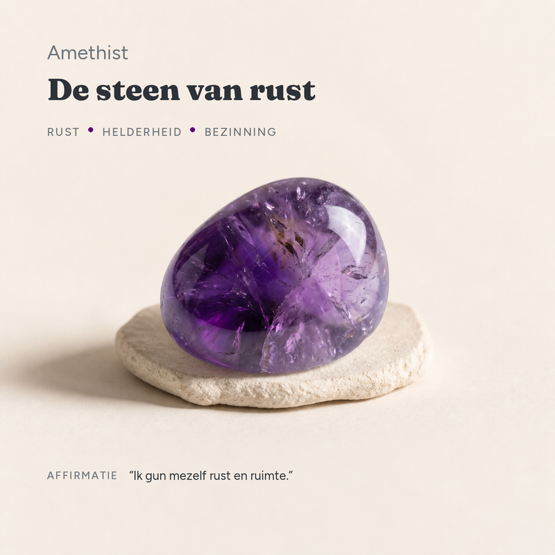 Amethist · de steen van rust · steen:amethist