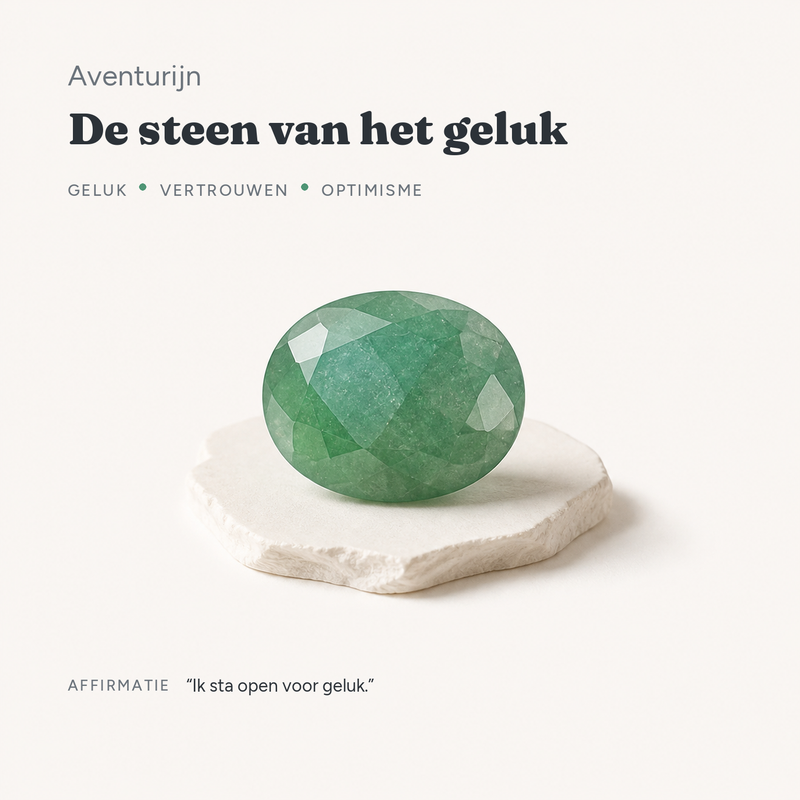 Aventurijn · de steen van het geluk · steen:aventurijn