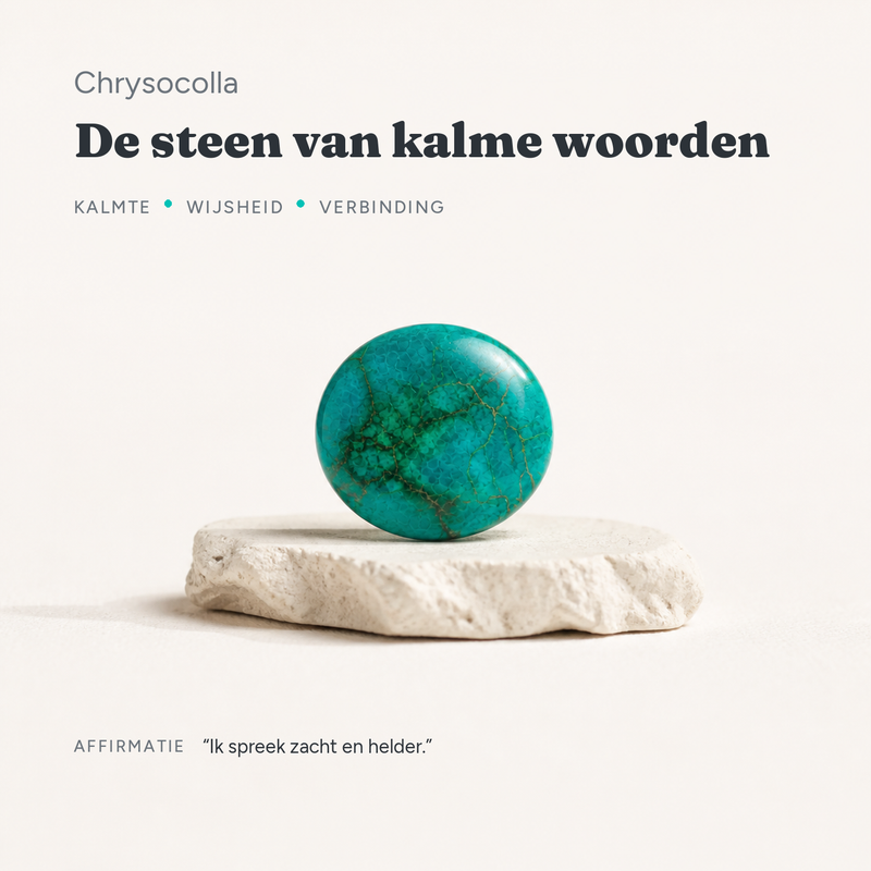 Chrysocolla · de steen van kalme woorden · steen:chrysocolla