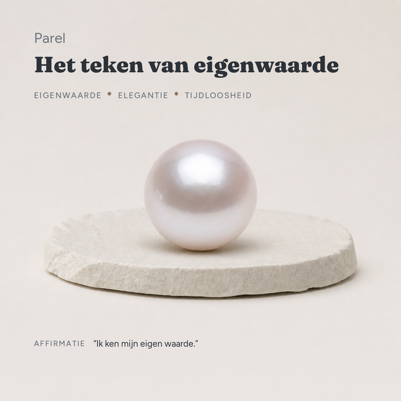 Parel · het teken van eigenwaarde · steen:parel