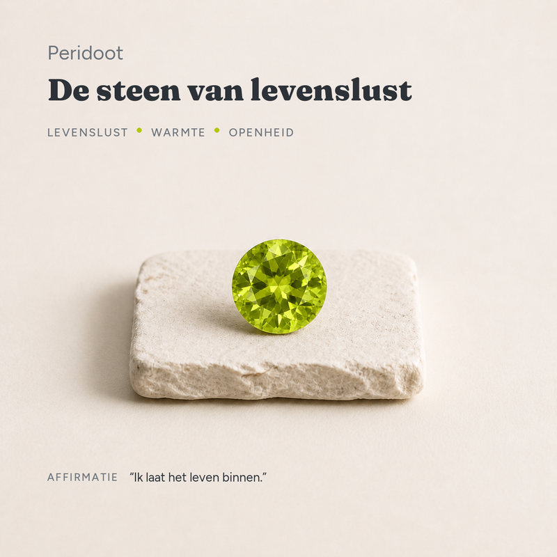 Peridoot · de steen van levenslust · steen:peridoot