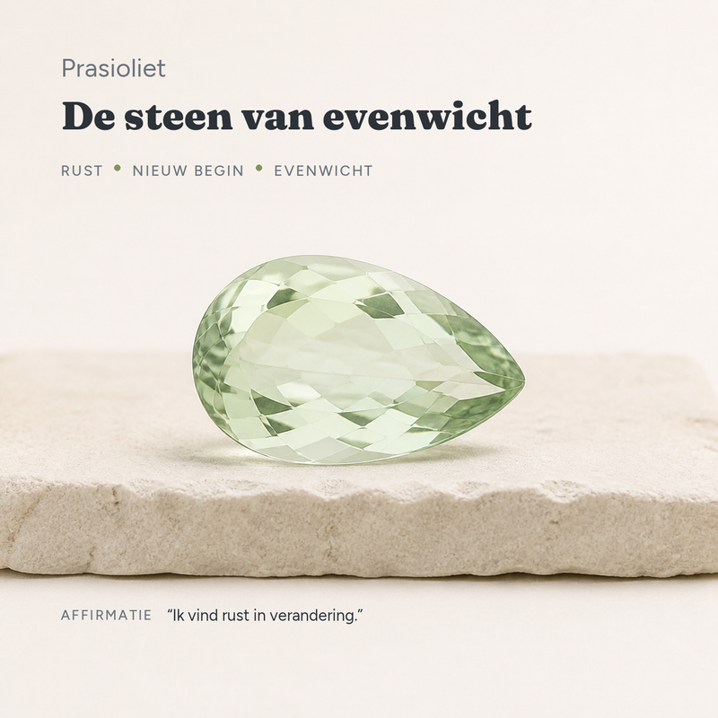 Prasioliet · de steen van evenwicht · steen:prasioliet