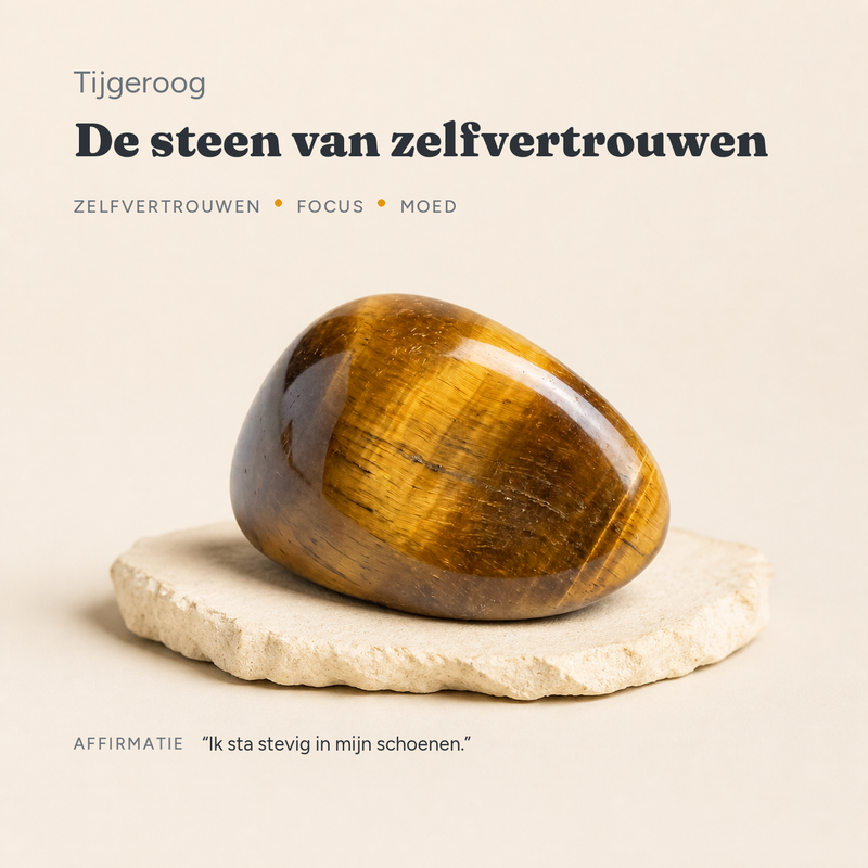 Tijgeroog · de steen van zelfvertrouwen · steen:tijgeroog