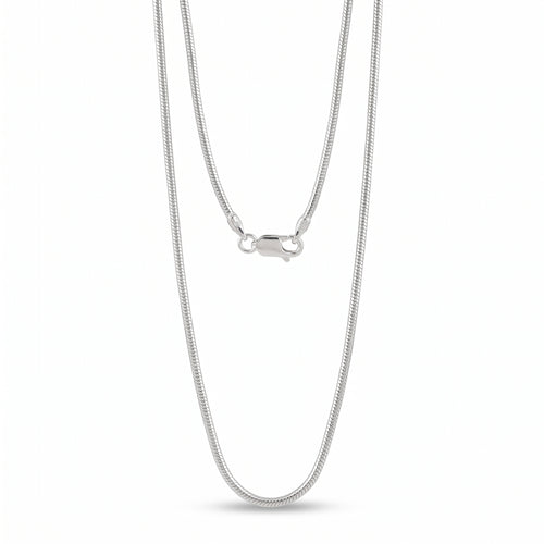 Zilveren slangen ketting dikte 1,6 mm - 925 zilver - 1,6 mm