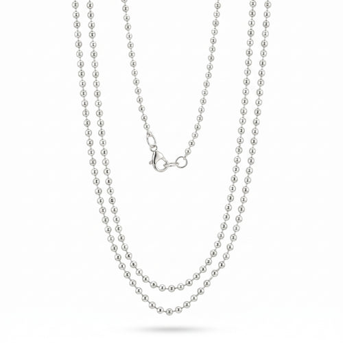 Zilveren balletjes ketting dikte 1,6 mm - 925 zilver - 1,6 mm